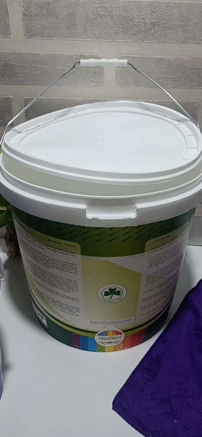 سطل رنگ تمیز و شسته شده|ظروف نگهدارنده، پلاستیکی، یک‌بارمصرف|بیرجند, |دیوار