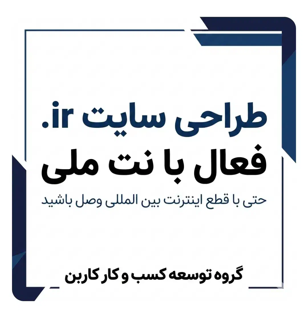 طراحی سایت حرفه ای ویژه نت ملی / از ۳.۹ تومن/ سئو|خدمات رایانهای و موبایل|تهران, تهرانپارس شرقی|دیوار