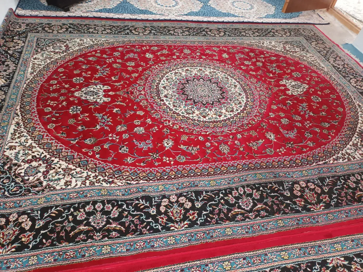 فروش دو تخته فرش ۹متری|فرش|شفت, |دیوار