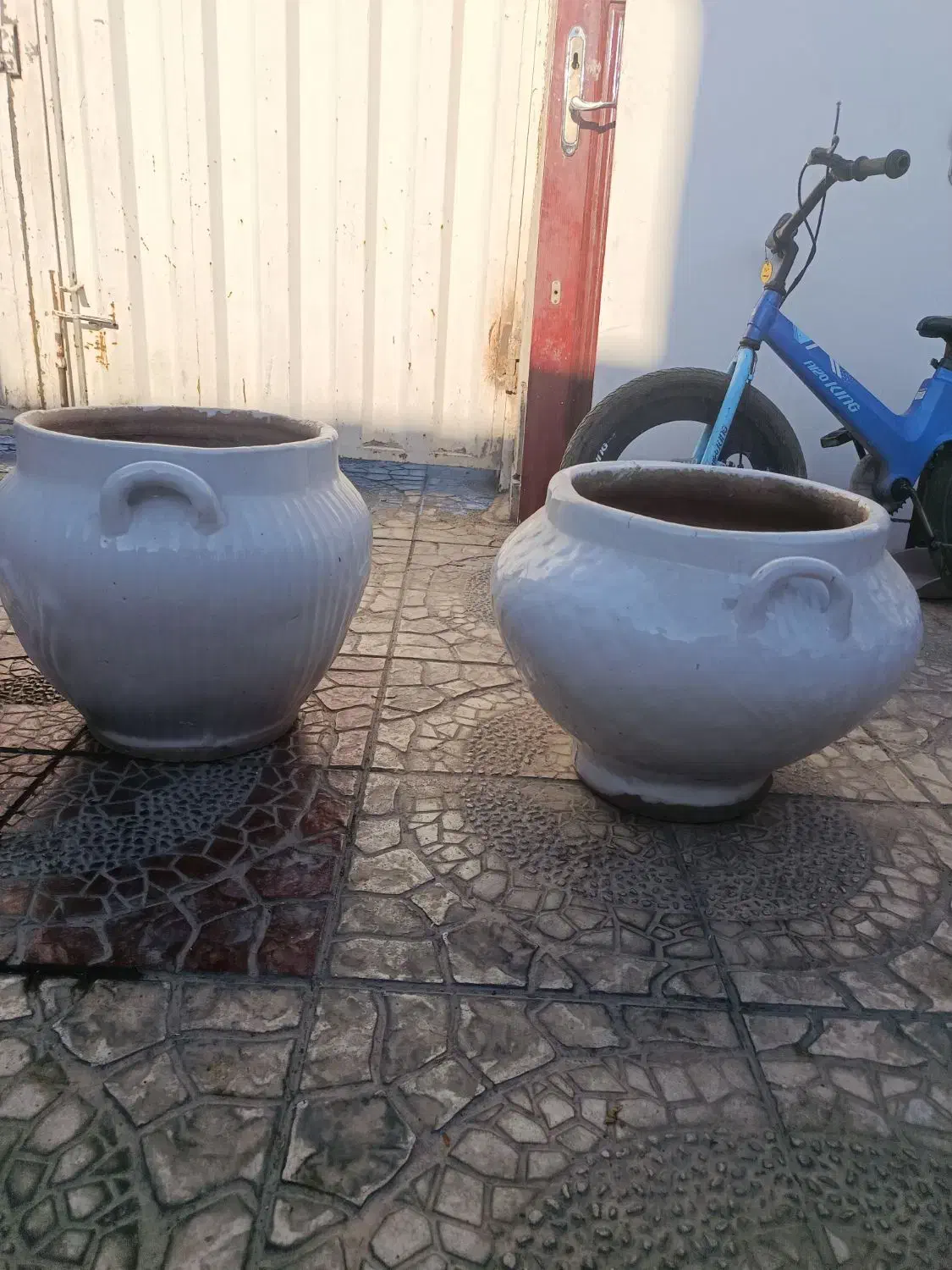 گلدان بزرگ سفالی|گل و گیاه طبیعی|ماهدشت, |دیوار