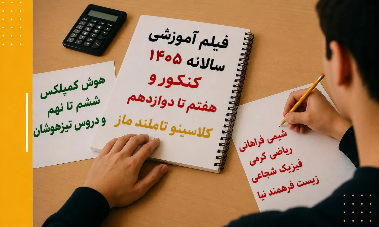 فیلم جزوه کنکور نهایی نکته و تست تیزهوشان ششم نهم|کتاب و مجله آموزشی|اصفهان, نقش جهان|دیوار