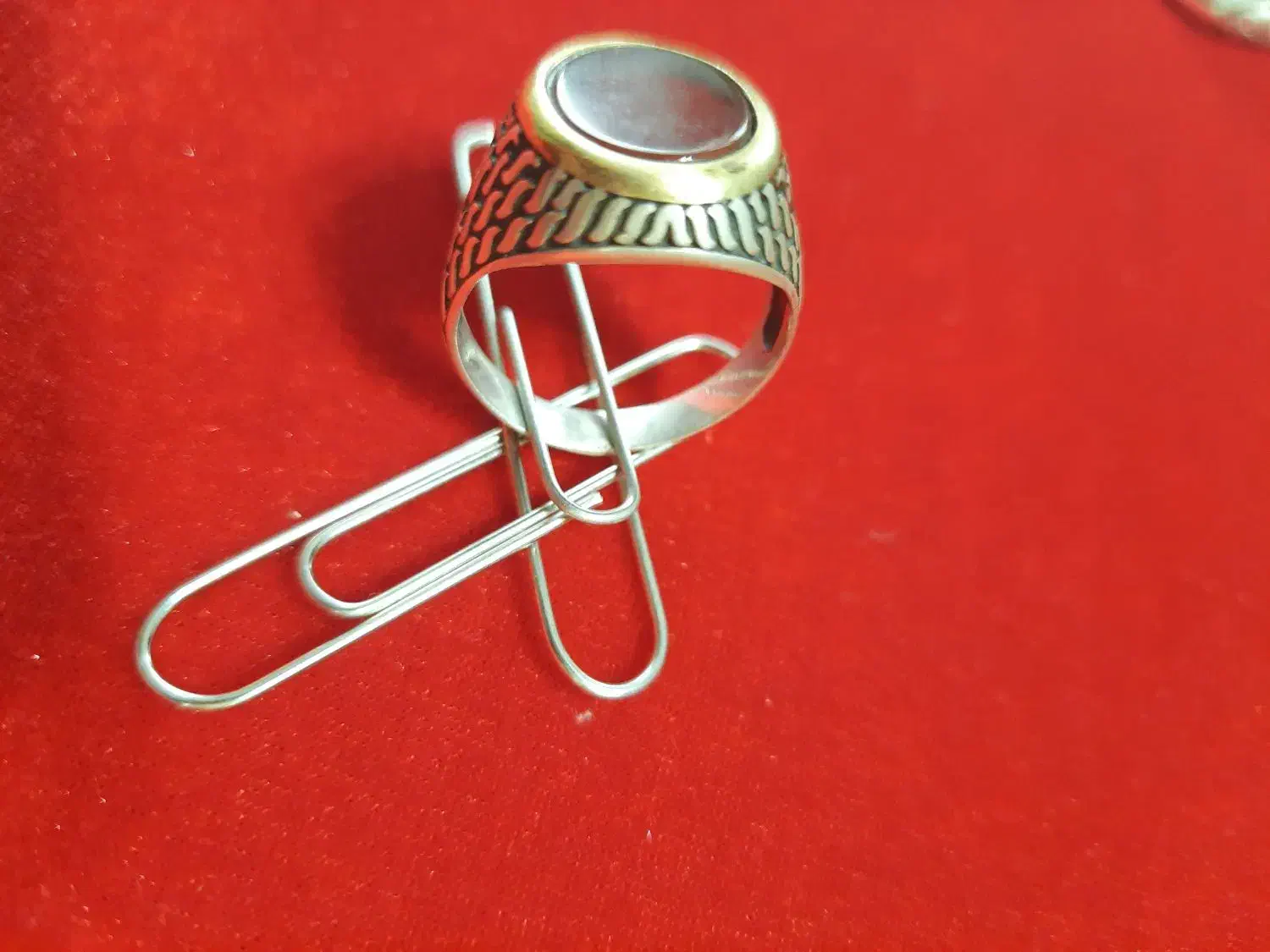 انگشتر عقیق نقره ترک|جواهرات|رشت, لاکانی|دیوار