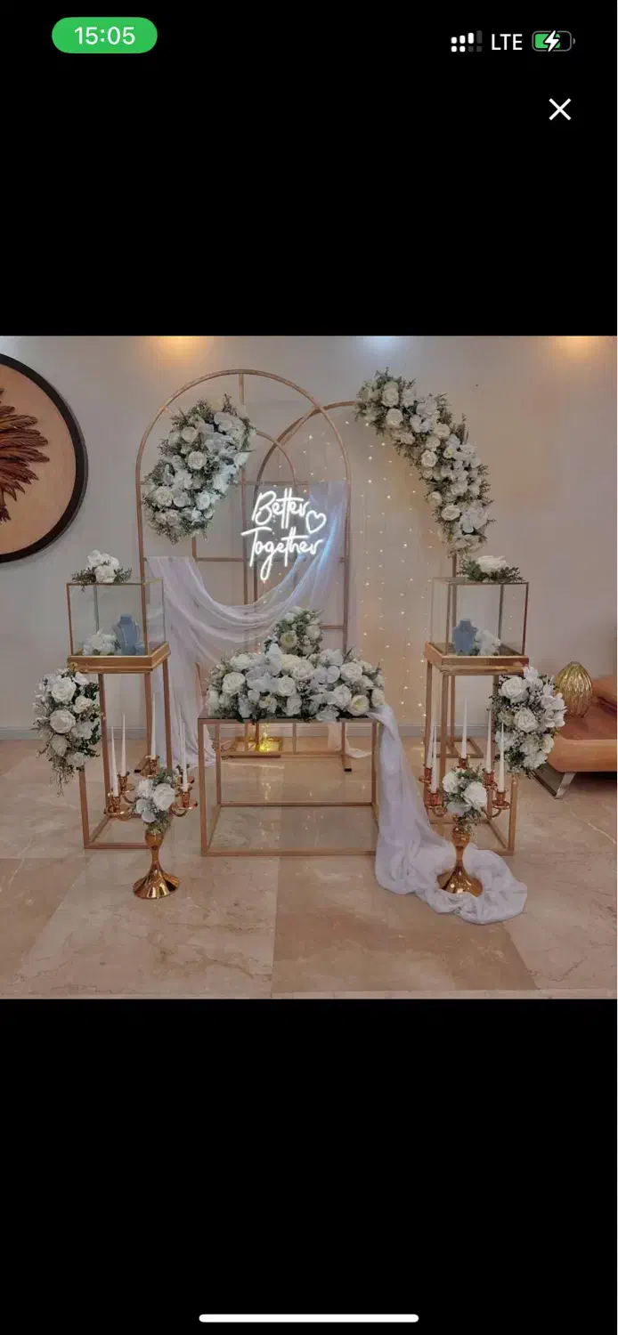 اجاره جایگاه عروس داماد استند با گل مصنوعی فقط۲۲۰۰|خدمات پذیرایی، مراسم|اصفهان, دشتستان|دیوار