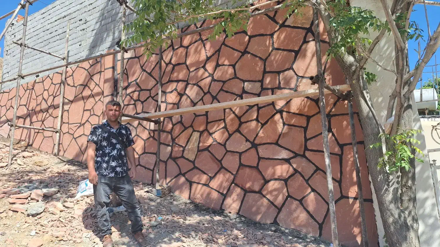 اجرای سنگ لاشه فروش  سنگ  ورقه ای|خدمات پیشه و مهارت|بومهن, |دیوار