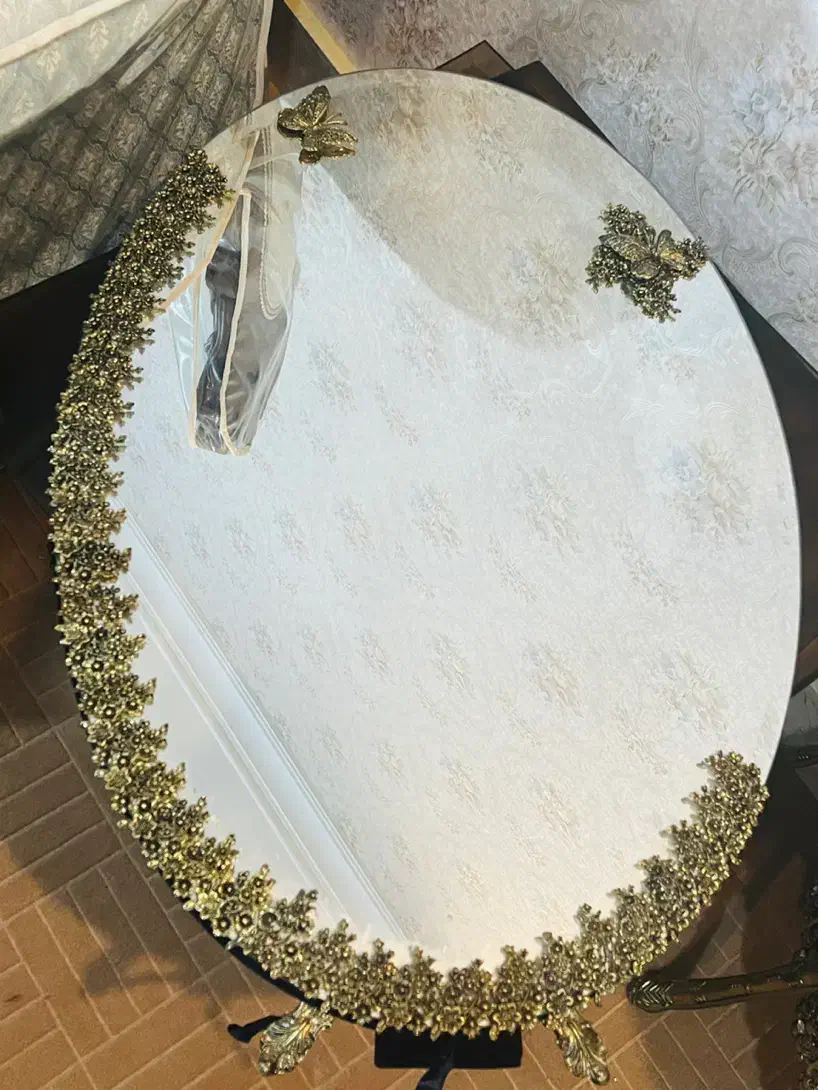 ست آینه و کنسول سلطنتی طلایی در حد نو|بوفه، ویترین، کنسول|اهواز, کوروش|دیوار