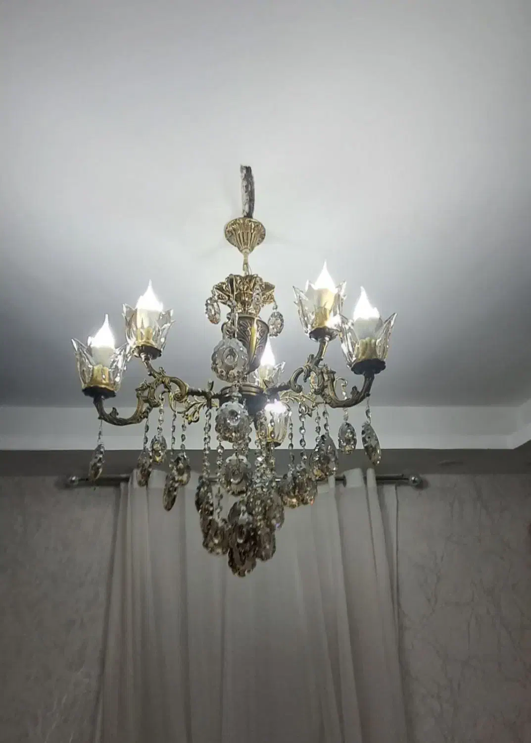 لوستر برنز|لوستر و چراغ آویز|سنندج, |دیوار