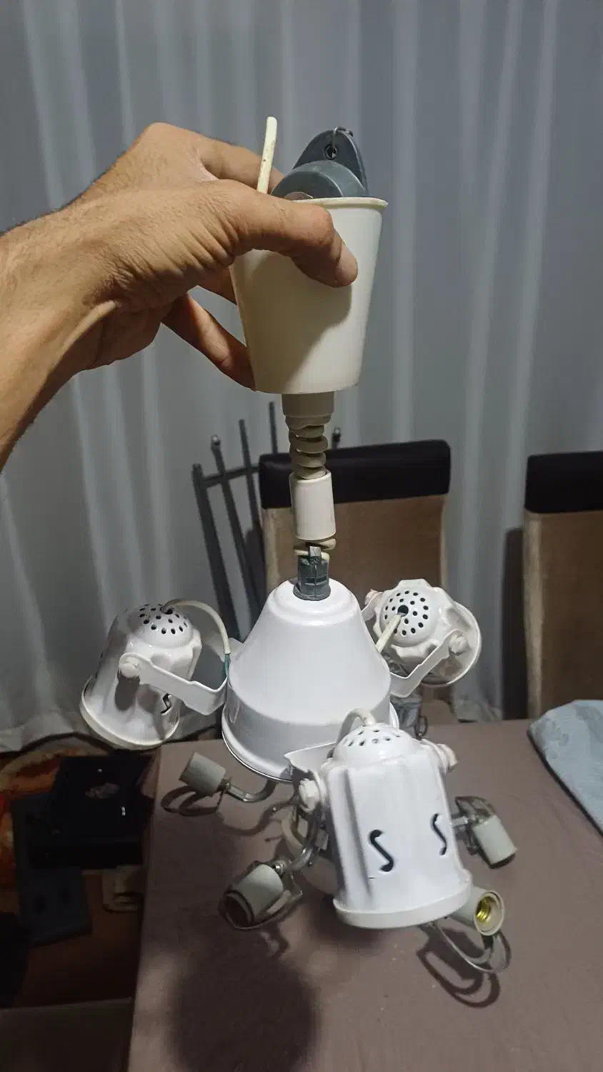 لوستر ۵ شاخه|لوستر و چراغ آویز|تبریز, |دیوار