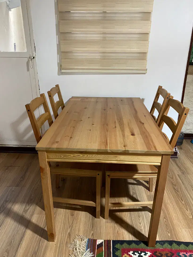 میز و صندلی ۴ نفره ایکیا|میز و صندلی غذاخوری|تنکابن, |دیوار