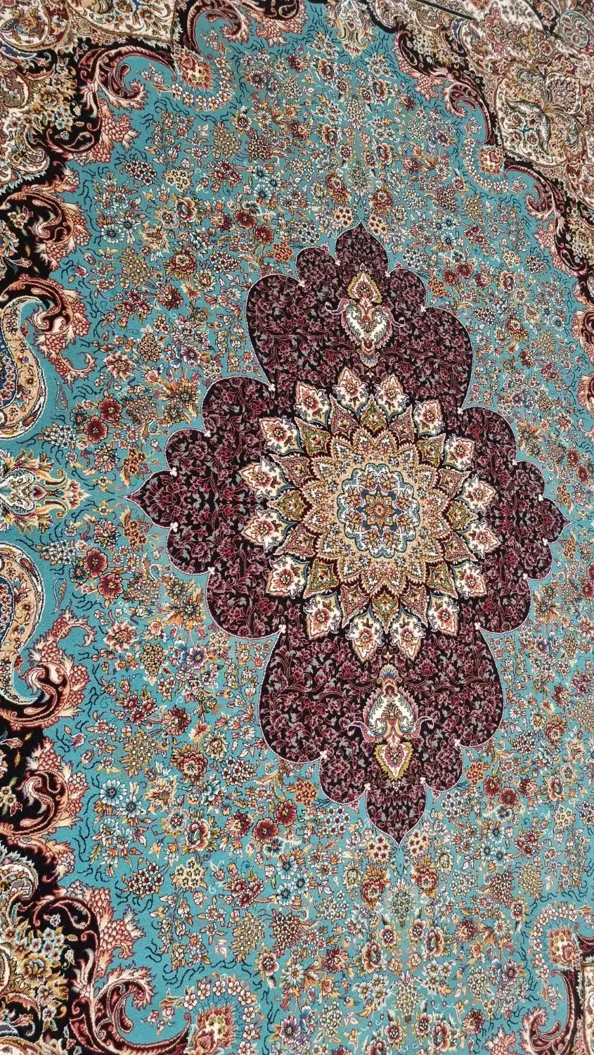 ۲عدد فرش فیروزه ای ۶متری.|فرش|مرند, |دیوار