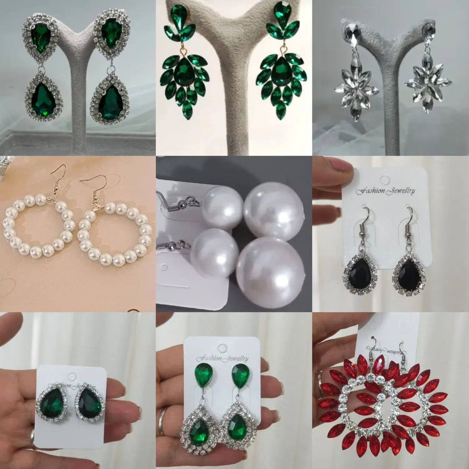 ست گوشواره گردنبند مجلسی دستساز|بدلیجات|بروجرد, |دیوار