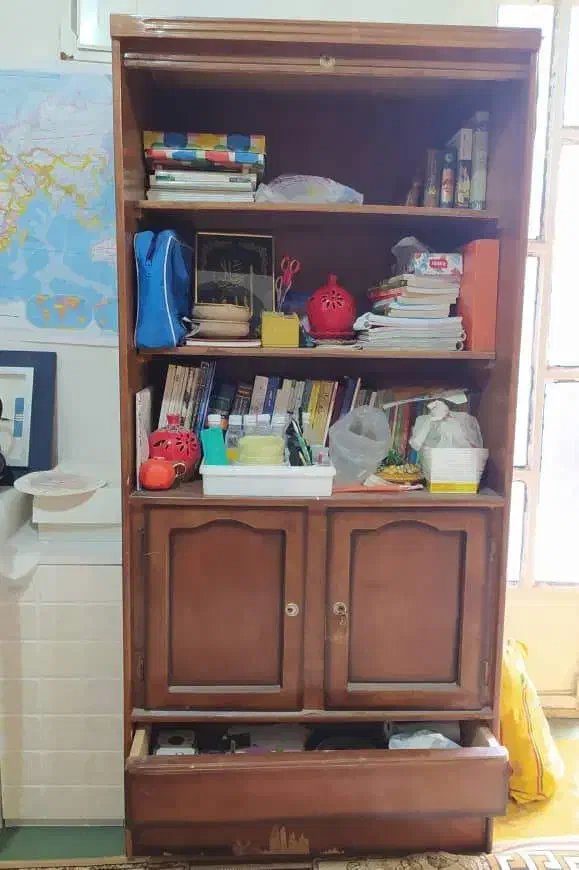 کمد کتابخانه بدون شیشه|کتابخانه، شلف، قفسه‌های دیواری|اهواز, گلستان|دیوار