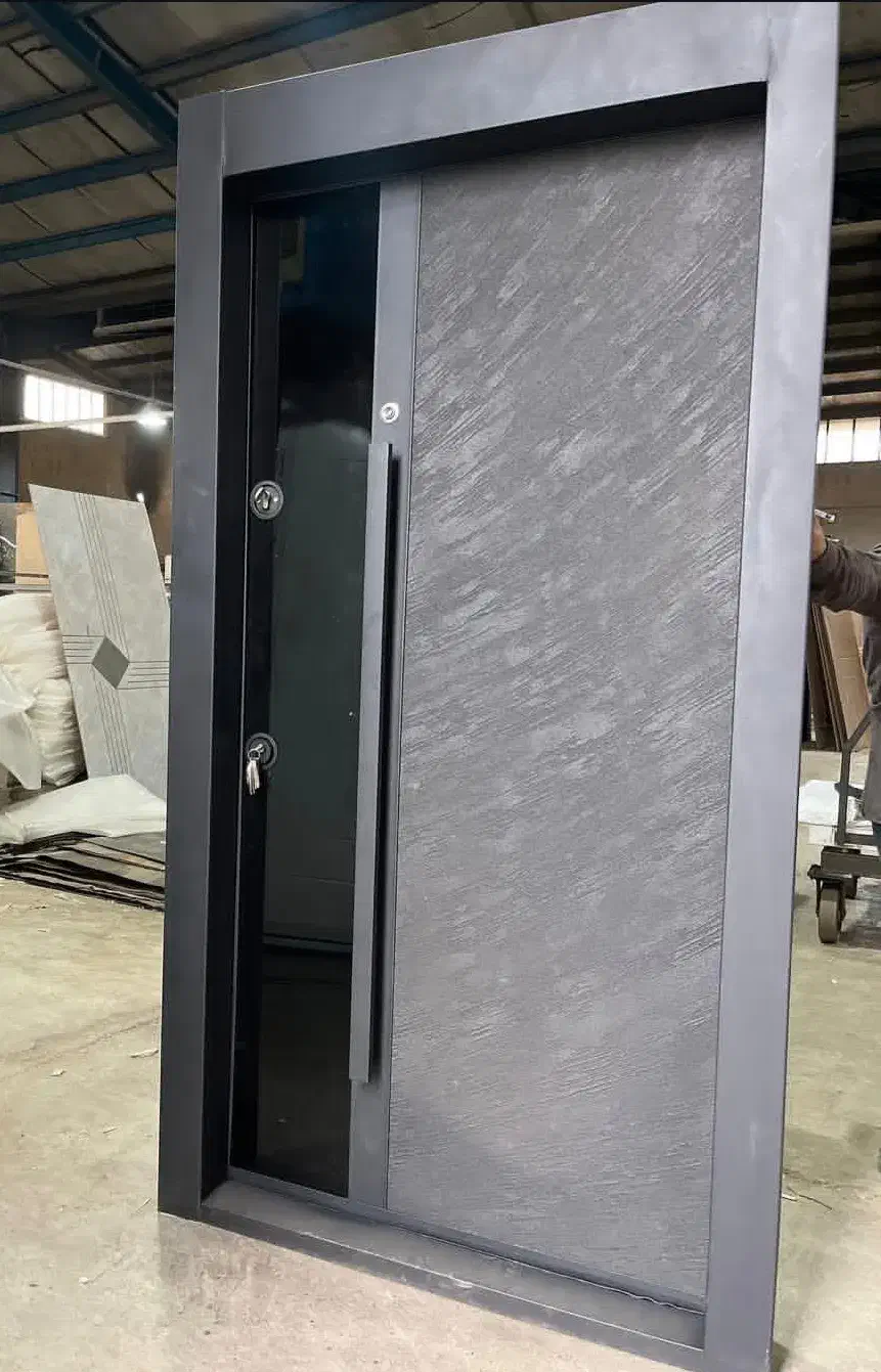 درب ضد سرقت ترمو نرده شیشه ای، استیل  کد P044|مصالح و تجهیزات ساختمان|آمل, |دیوار