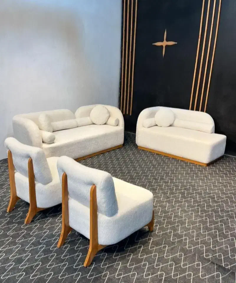 مبل ال پاندا با پارچه تدی کامفورت 8نفره|مبلمان خانگی و میز عسلی|فردیس, قریشی|دیوار