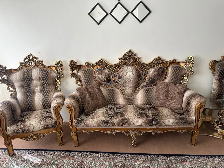 مبل سلطنتی|مبلمان خانگی و میز عسلی|سنندج, |دیوار