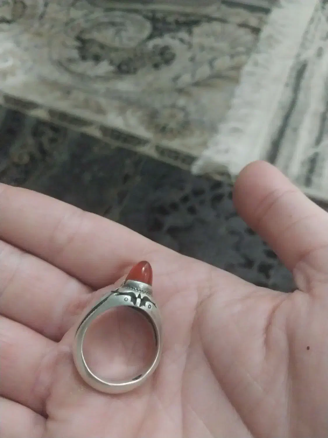 انگشتر عقیق فاخر دست ساز استاد علی زنجانی|جواهرات|بهارستان, |دیوار