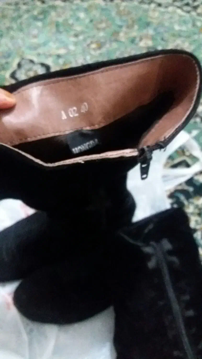 یک جفت چکمه زنانه ساق بلند مخمل تا زیر زانو|کیف، کفش، کمربند|اهواز, کیانپارس |دیوار