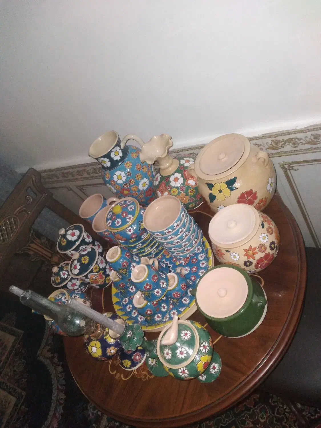 ظروف سفال میناکاری|صنایع دستی و سایر لوازم تزئینی|آزادشهر, |دیوار