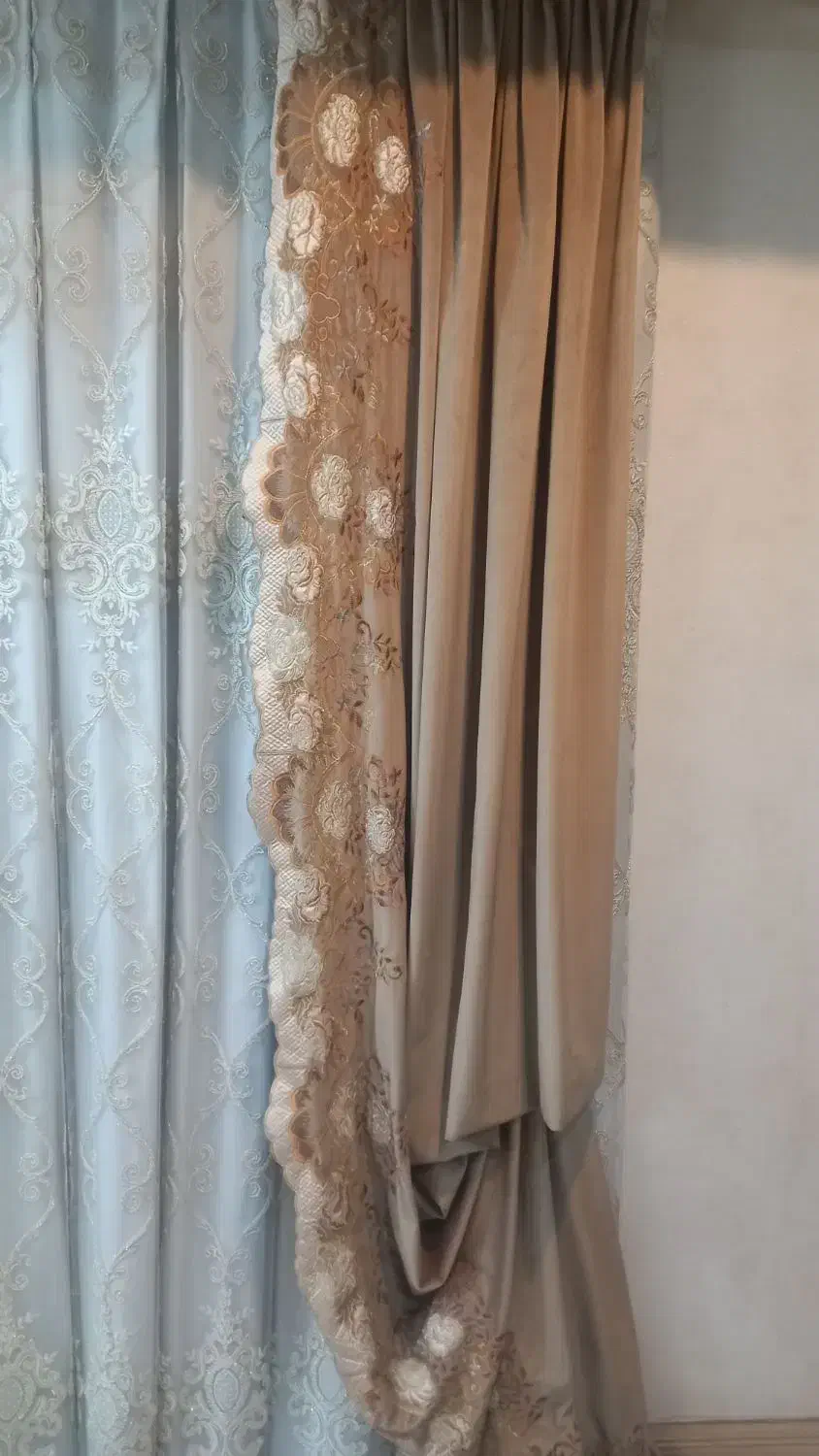 پرده ووالان|پرده، رانر، رومیزی|ری, فیروزآبادی|دیوار