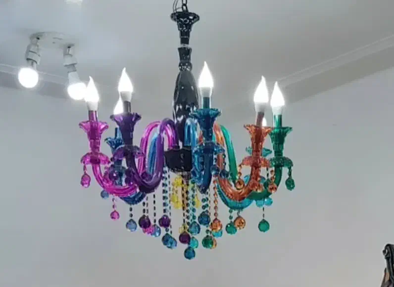 لوستر ۸ شاخه|لوستر و چراغ آویز|دزفول, |دیوار