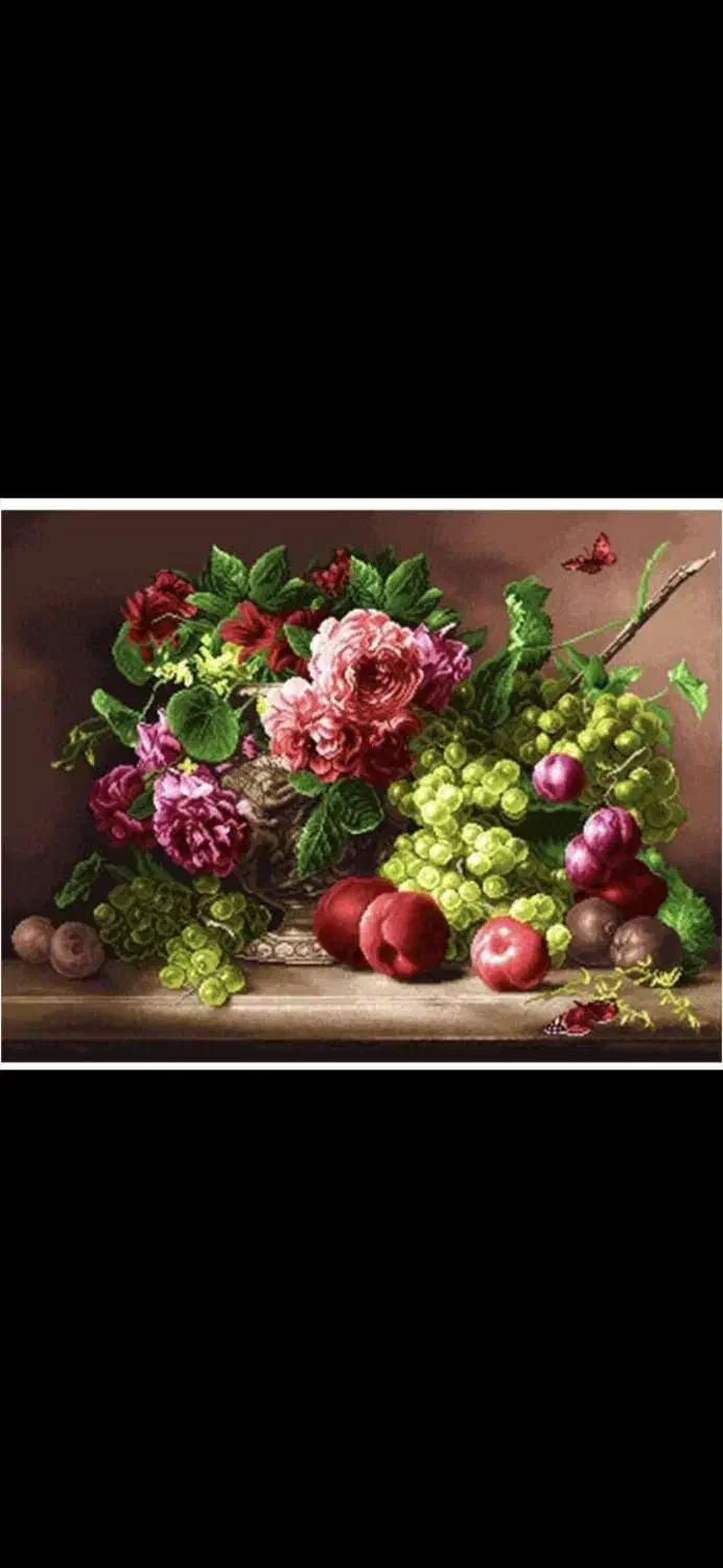 تابلوفرش دستباف گل ومیوه|تابلو فرش|مشهد, طلاب|دیوار