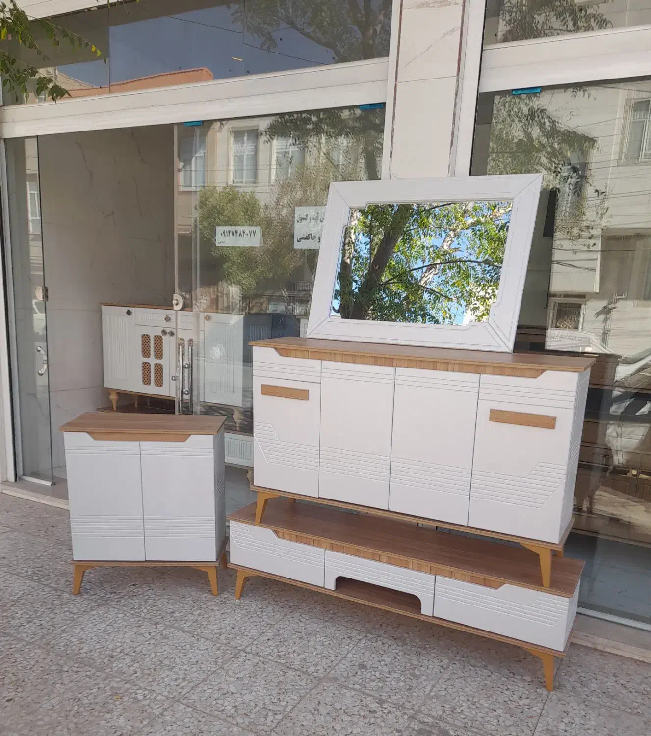 تولید وپخش انواع اینه کنسول، میز تی وی وجاکفشی|بوفه، ویترین، کنسول|قم, قلعه کامکار|دیوار