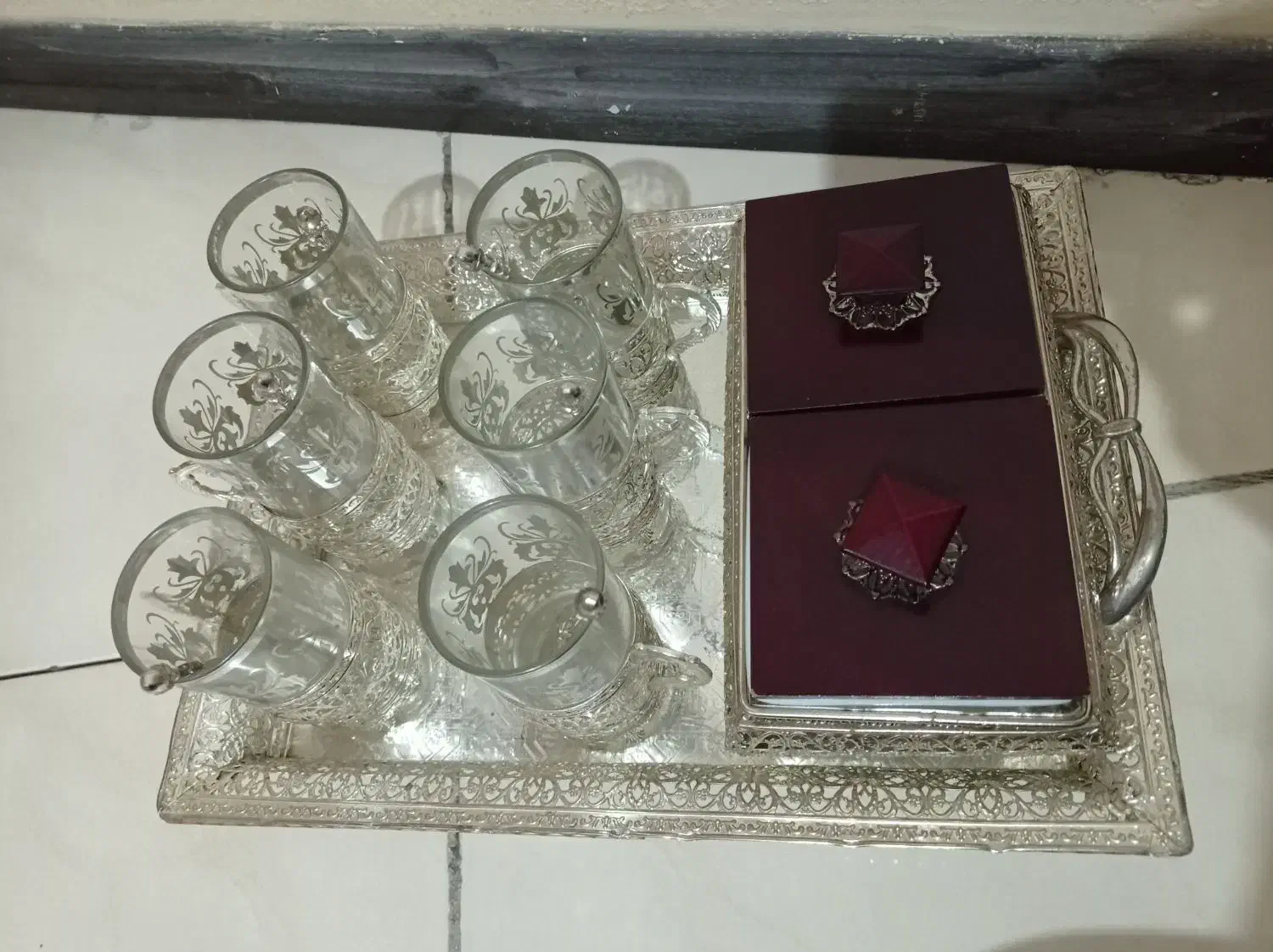 تعدادی ظروف سیلور پذیرایی نو|ظروف سرو و پذیرایی|شاهینشهر, گرگاب|دیوار