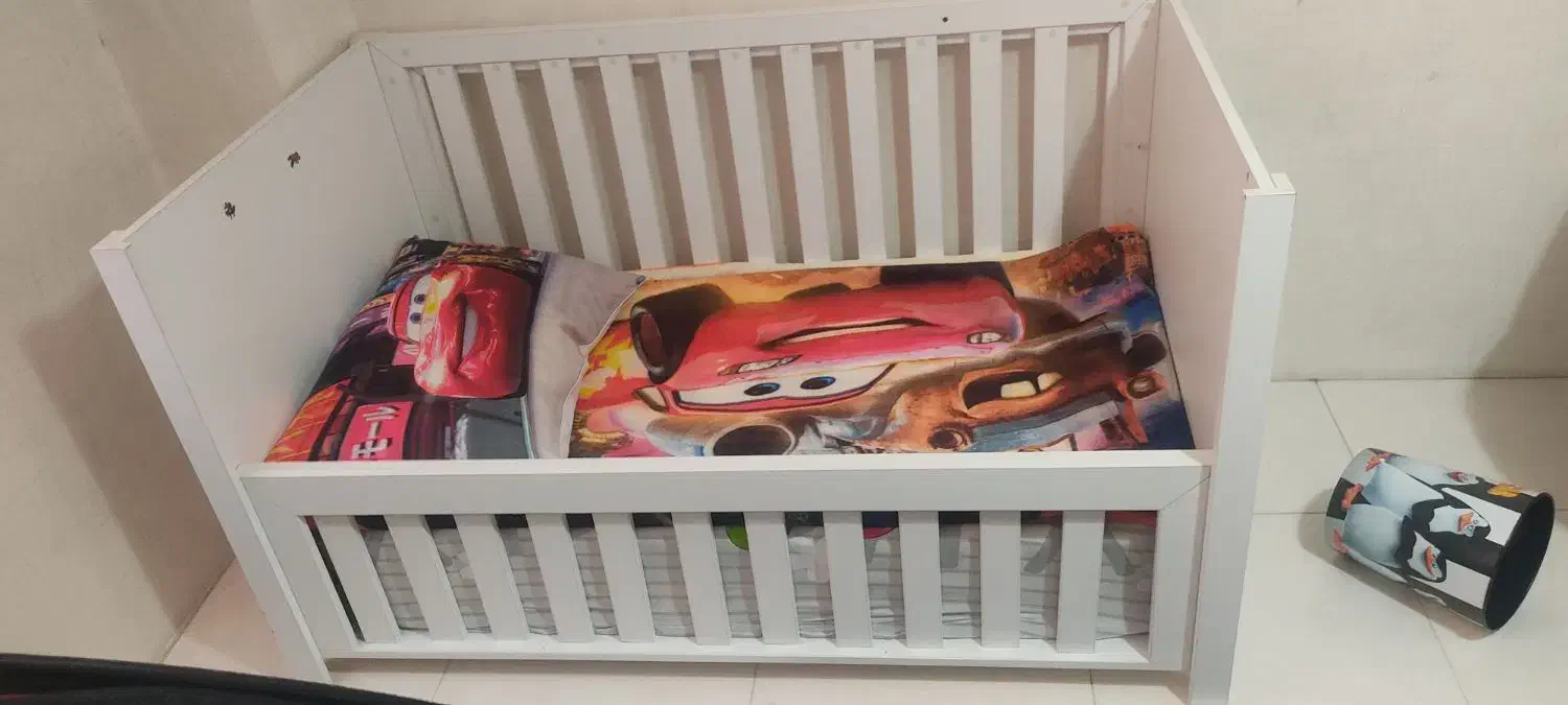 تخت ام دی اف همراه تشک|تخت و صندلی بچه|فردیس, فردیس|دیوار