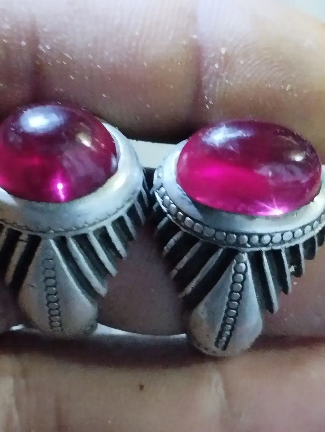 دوعدد انگشتر یاقوت حرز امام جواد گرم دویست هزار|جواهرات|چناران, |دیوار