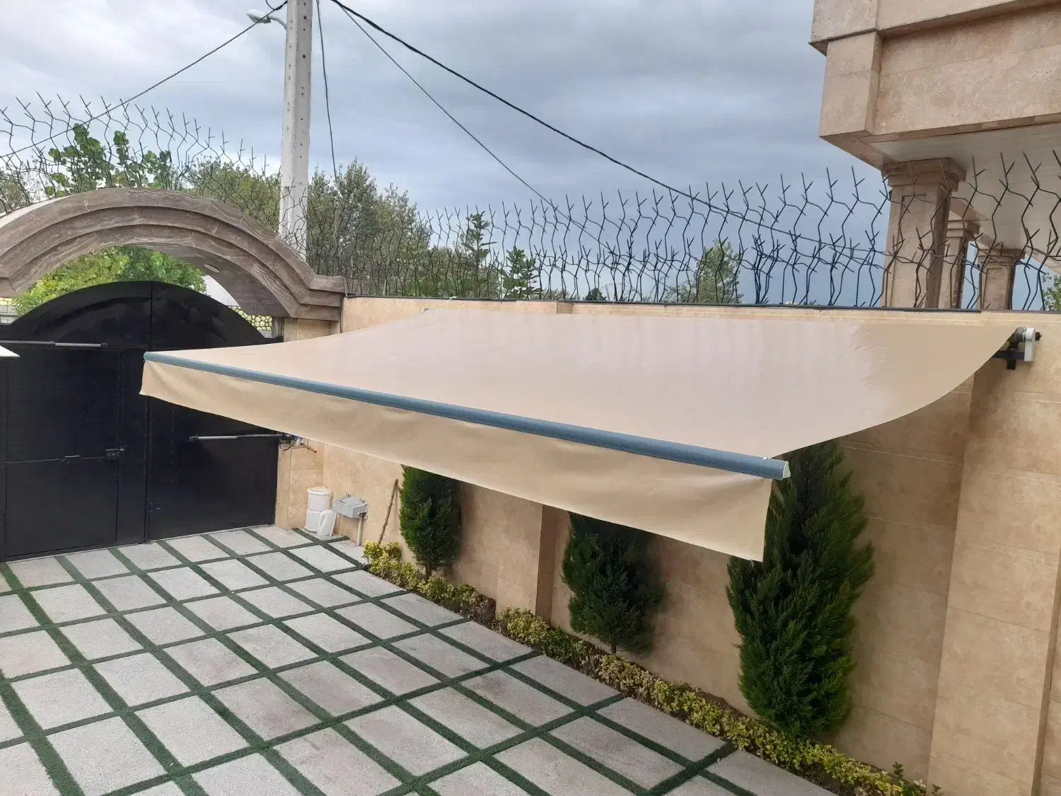 سایه بان برقی نو|فروشگاه و مغازه|خمام, |دیوار