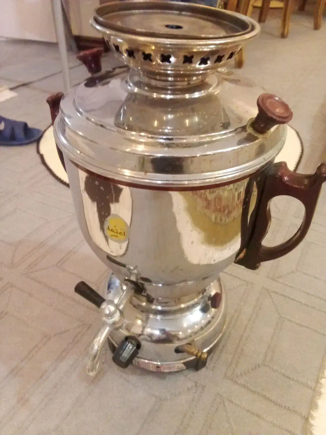 سماور گازی سالم ولوله هواکش الومینیومی|سماور، چایساز، قهوهساز|مشهد, ایثارگران|دیوار