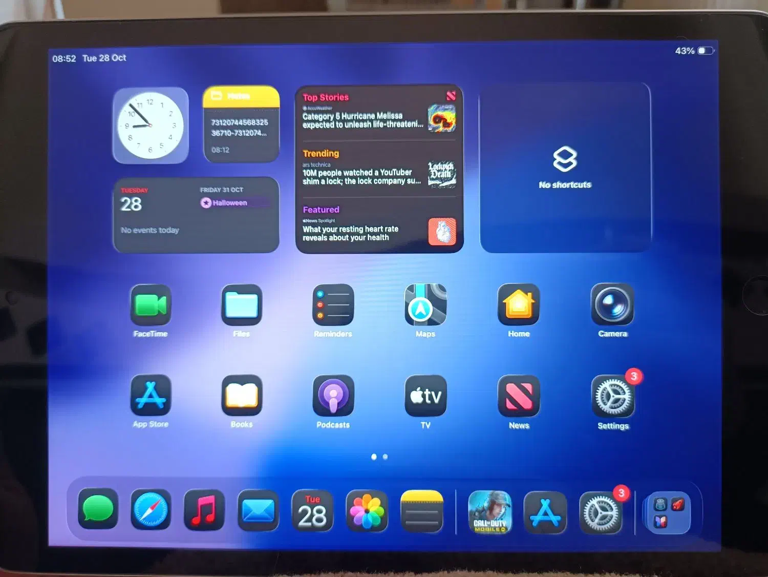 iPad 9th آیپد|تبلت|پرند, فاز ۵|دیوار