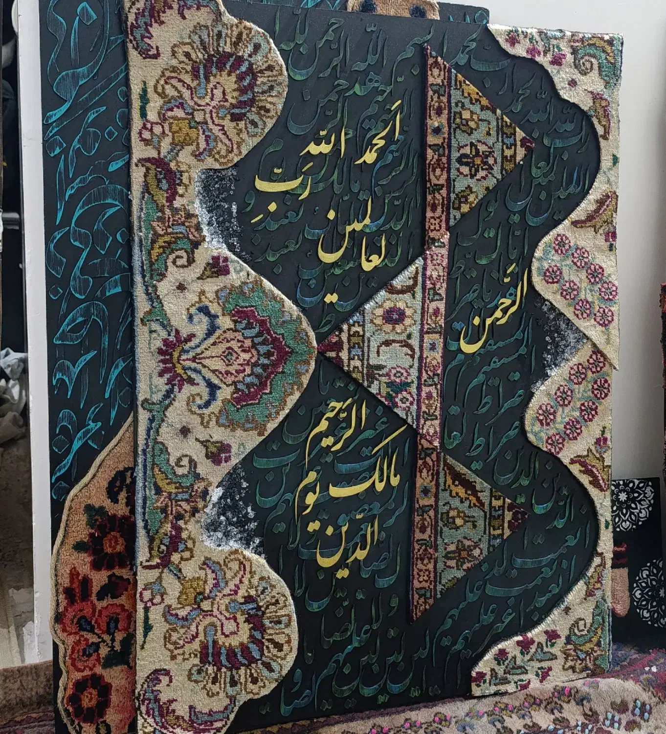 تابلوفرش دستباف وکالیگرافی|تابلو فرش|تهران, شادمان|دیوار