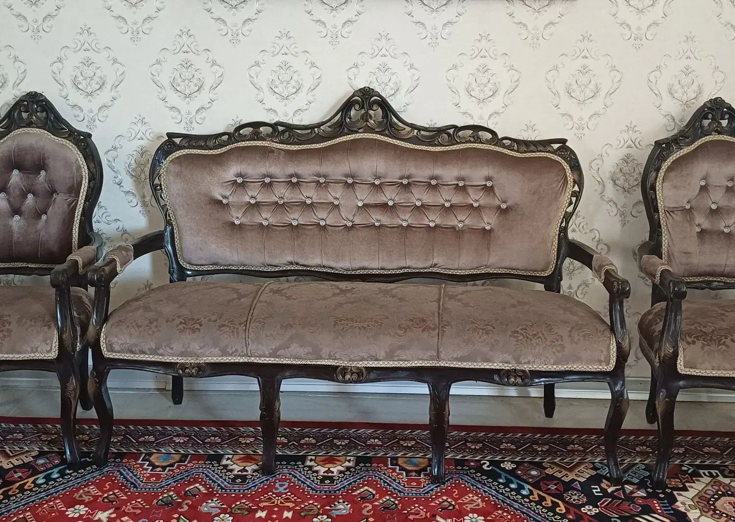 مبل استیل ۹ نفره دست دوم|مبلمان خانگی و میز عسلی|شیراز, آزادی|دیوار