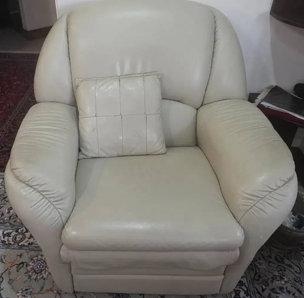 ست مبل راحتی چرم ۷ نفره|مبلمان خانگی و میز عسلی|تهران, ورزشگاه آزادی|دیوار