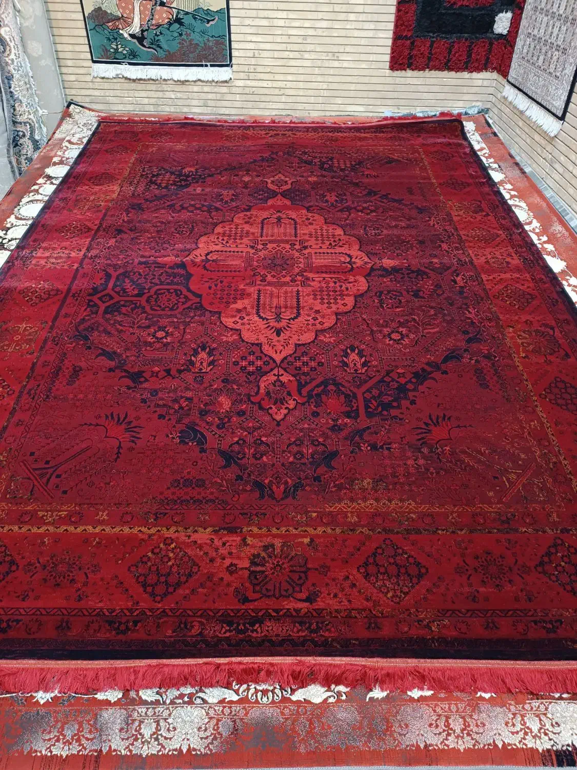 دو عدد ۹ متری جفت ۷۰۰ شانه طرح دستباف|فرش|مشهد, نکاح|دیوار