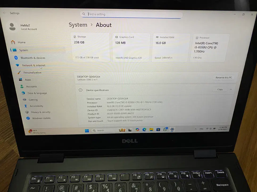 دل لتیتیود ۳۳۹۰ در حد صفر|رایانه همراه|تبریز, |دیوار
