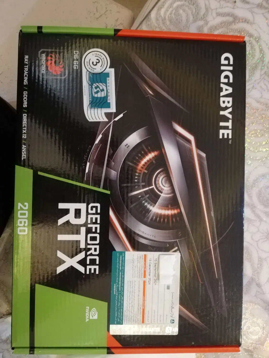 RTX Gigabyte 2060 6 gb|قطعات و لوازم جانبی رایانه|تهران, درختی|دیوار