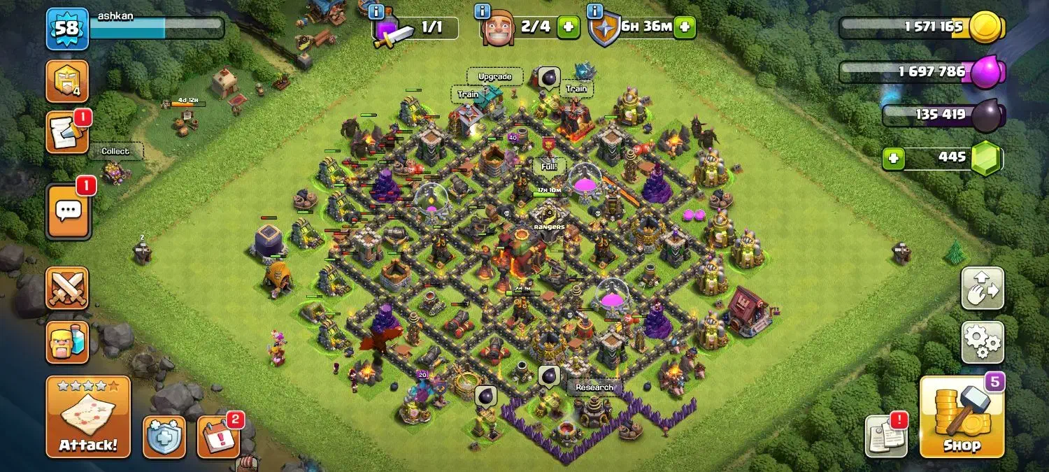 اکانت کلش|کنسول، بازی ویدئویی و آنلاین|بیرجند, |دیوار