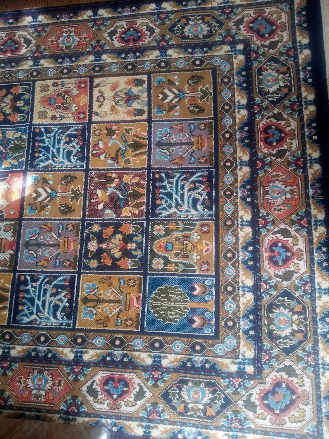 گلیم در حد نو|گلیم، جاجیم، گبه|کرمانشاه, |دیوار