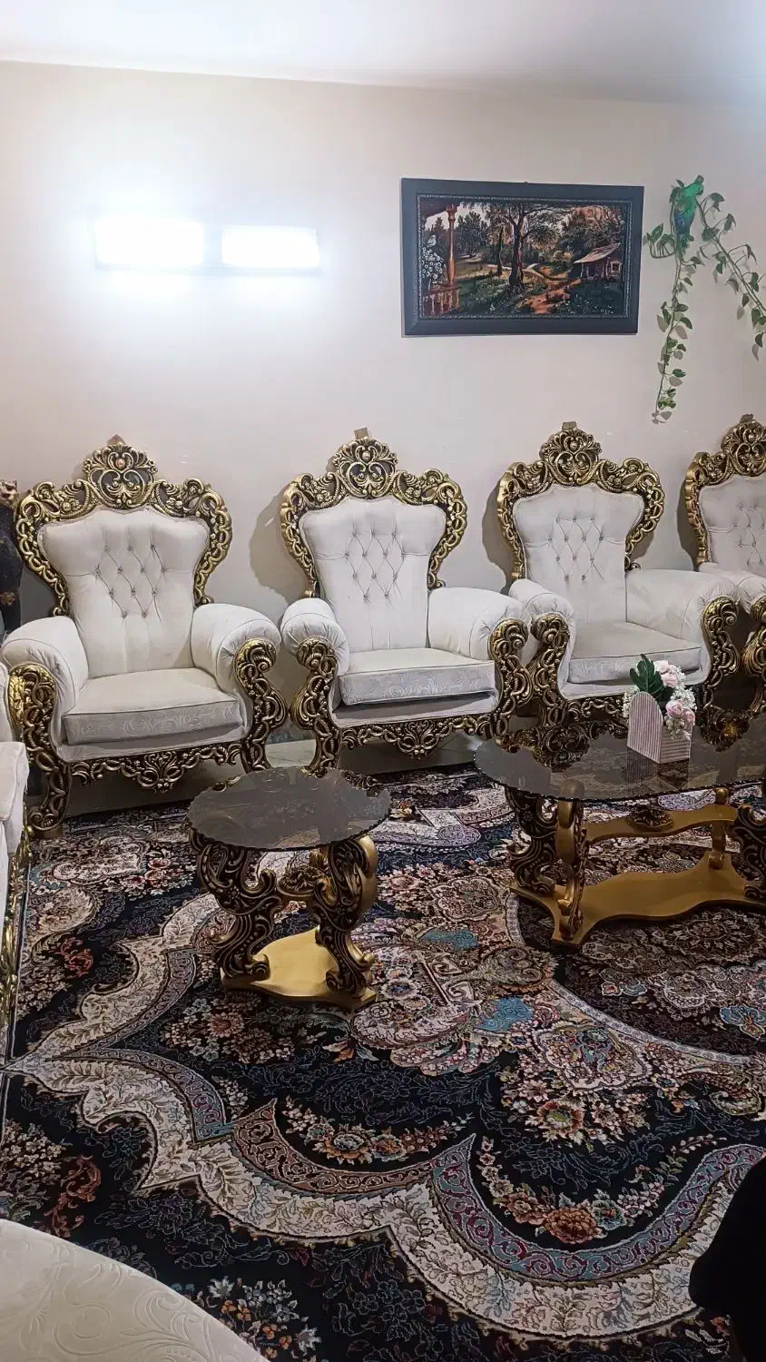 مبلمان ۹نفره و7نفره با میز وعسلی مناسب جهیزیه|مبلمان خانگی و میز عسلی|نجفآباد, کشاورز|دیوار