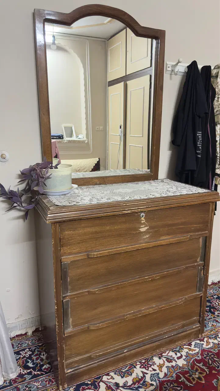 میز درآور با آینه|جاکفشی، کمد، دراور|سبزوار, باهنر|دیوار