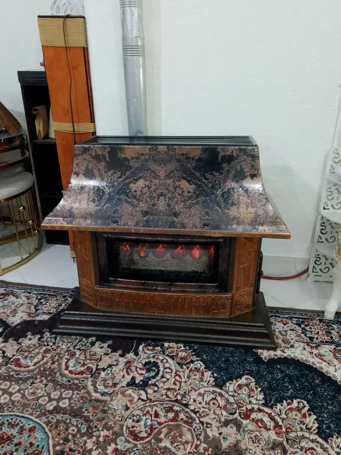 بخاری شومینه ای|بخاری، هیتر، شومینه|شاهین‌شهر, عطار|دیوار