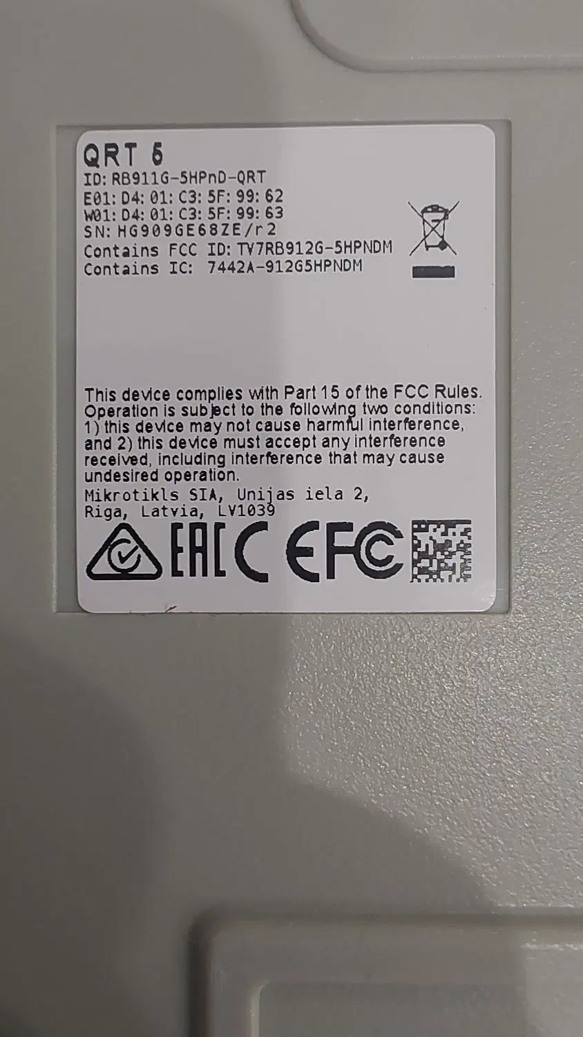 رادیو میکروتیک QRT 5 / RB911G-5HPnD|مودم و تجهیزات شبکه|تهران, امیرآباد|دیوار