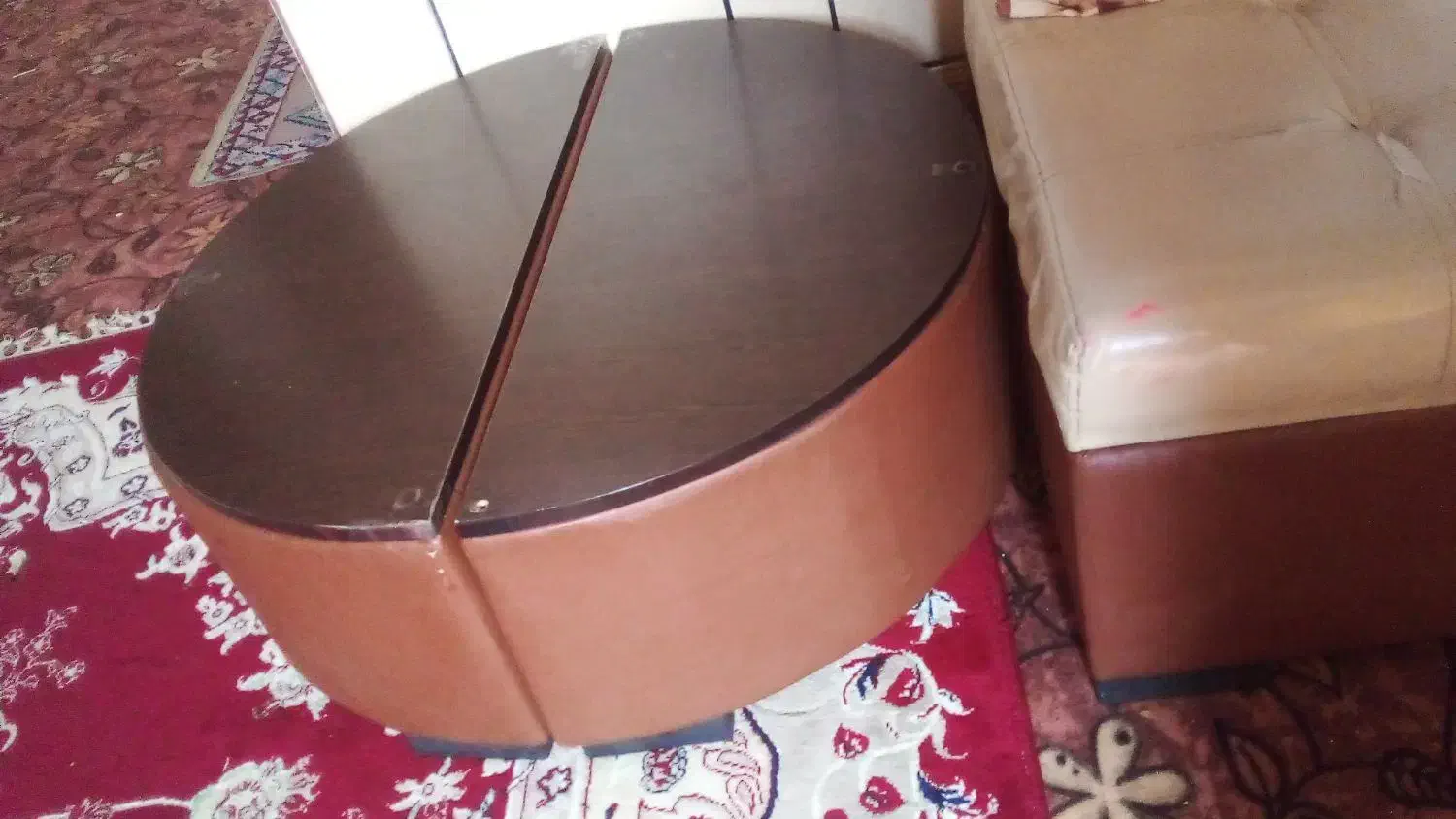 میز جلومبلی دایره ای دوتا نیم دایره س ۵۰۰|مبلمان خانگی و میز عسلی|مسجد سلیمان, |دیوار