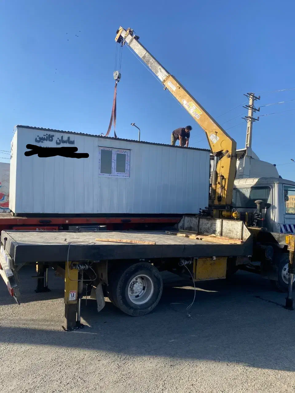 جرثقیل 3 تن( کفی دار )|خدمات حمل و نقل|قم, شهرک توانیر|دیوار