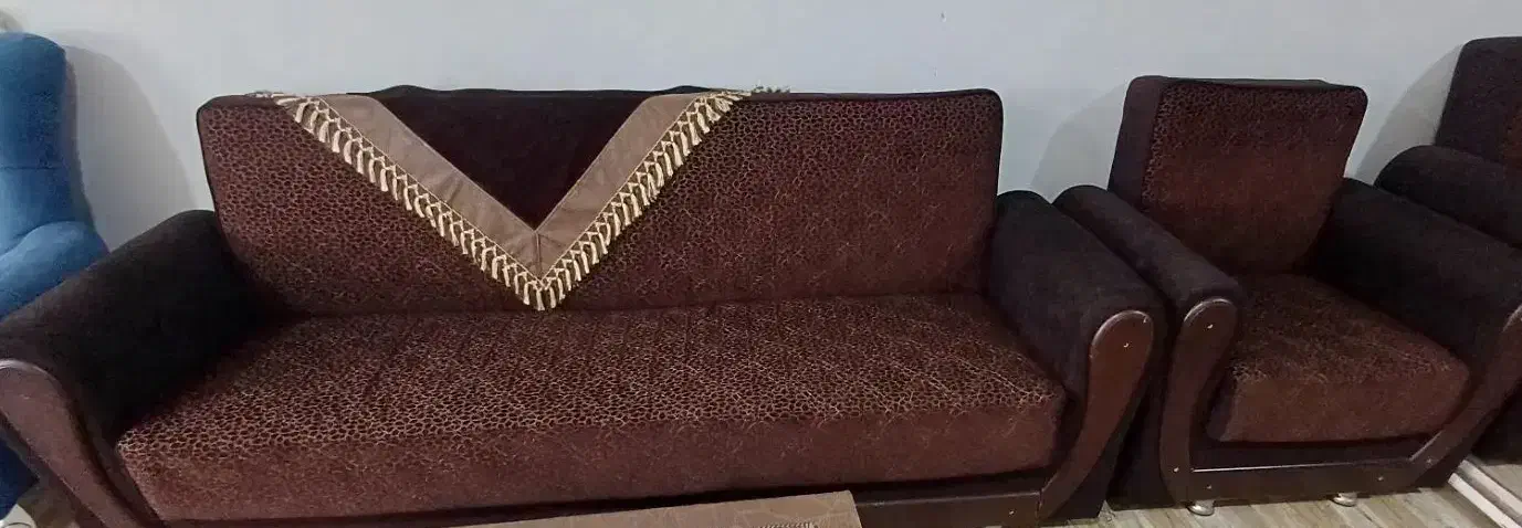 مبل کاناپه ای(تخت شو)|مبلمان خانگی و میز عسلی|خوی, |دیوار