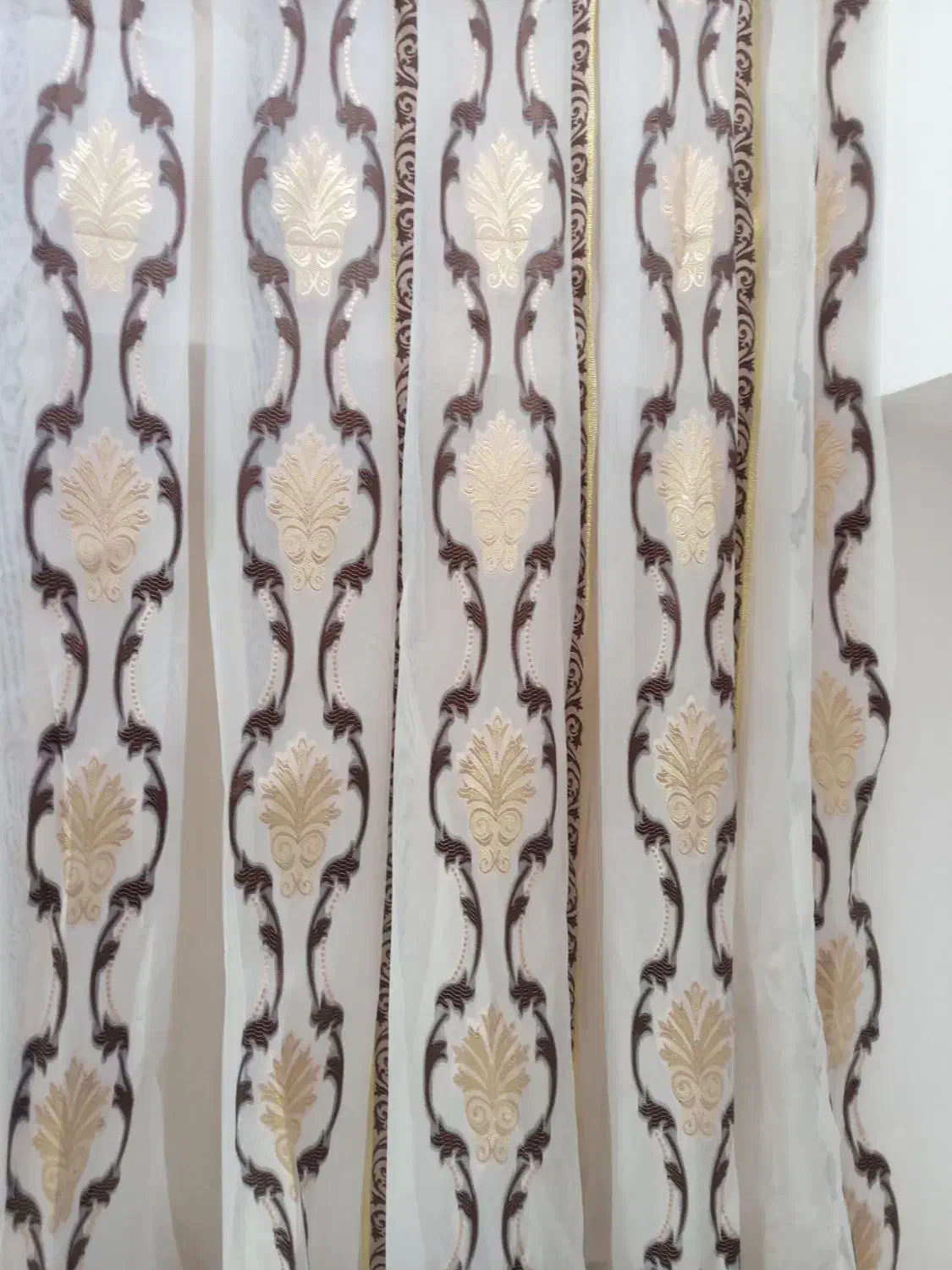 دو عدد پرده برای پنجره 2 متری|پرده، رانر، رومیزی|اهر, |دیوار