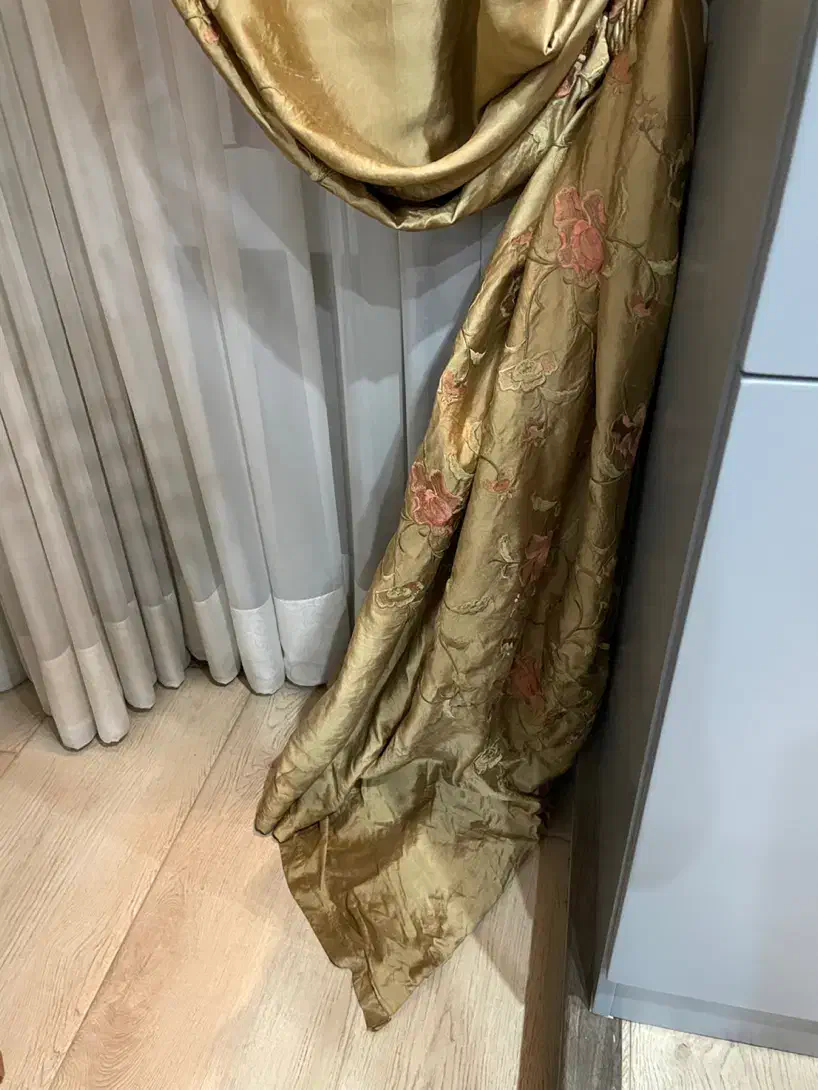 پرده تافته ابریشم هندی|پرده، رانر، رومیزی|تهران, شهرک غرب|دیوار