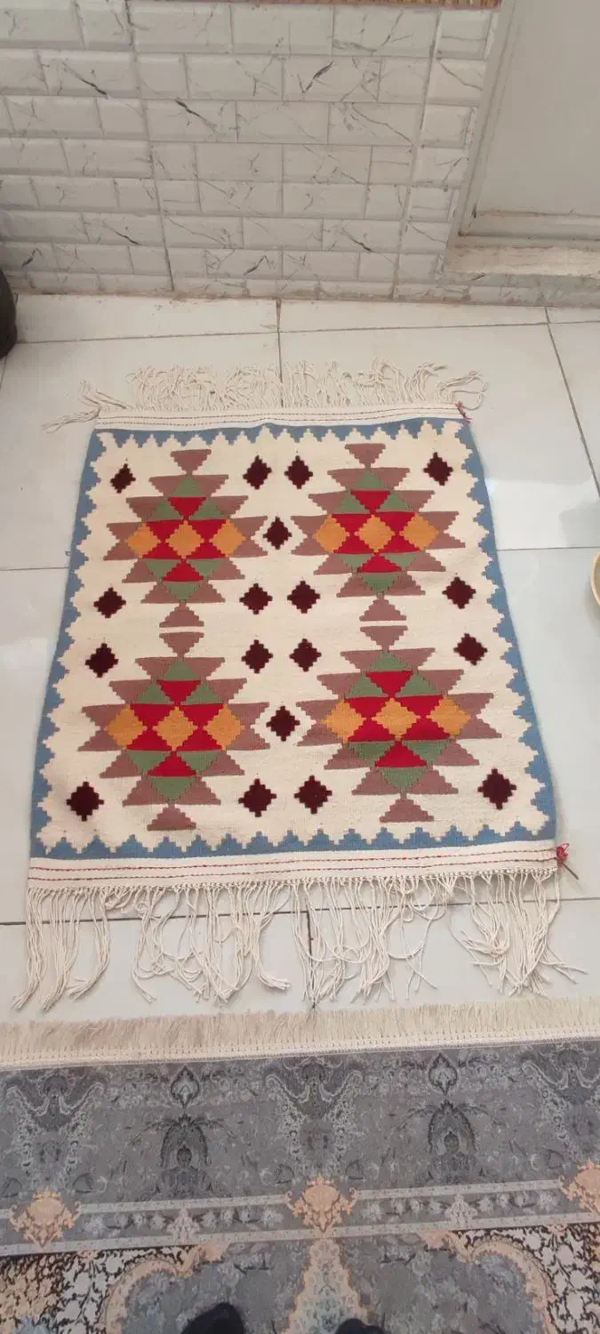 رومیزی دستبافت|گلیم، جاجیم، گبه|مشهد, کشف|دیوار