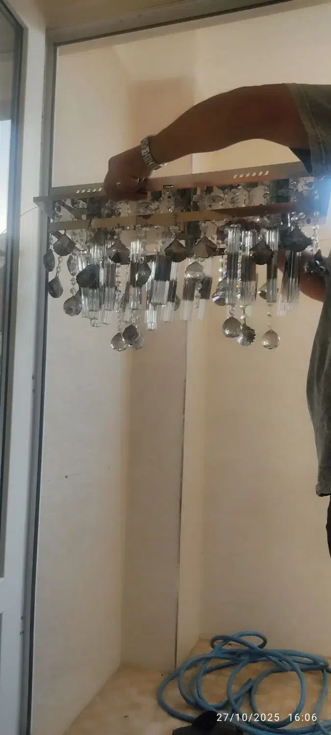 فروش فوری لوستر کریستالی|لوستر و چراغ آویز|قم, بنیاد|دیوار